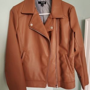 Ana camel colored faux leather jacket XS